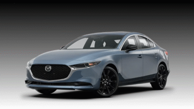 2023 Mazda3 front view showcasing premium compact sedan styling