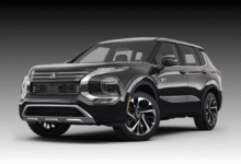 Mitsubishi Outlander 2023 PHEV electric car.