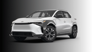 2022 Toyota bZ4X front view parked outdoors