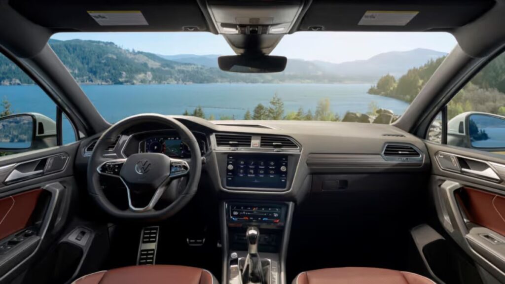 2023 Volkswagen Tiguan interior, spacious cabin with digital instrument cluster