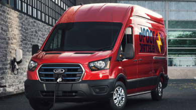 2022 Ford E Transit front view parked