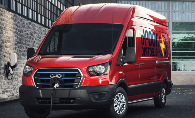 2022 Ford E Transit front view parked