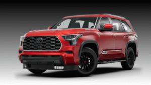 2023 Toyota Sequoia front view showing grille and headlights