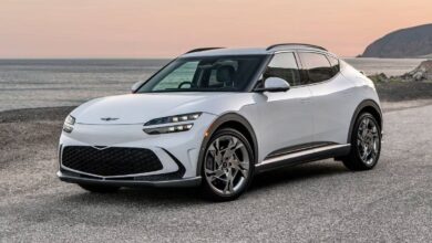 2023 Genesis GV60 front three-quarter view