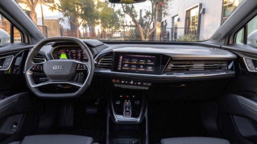 2023 Audi Q4 Sportback e-tron interior with Virtual Cockpit and dual-screen technology
