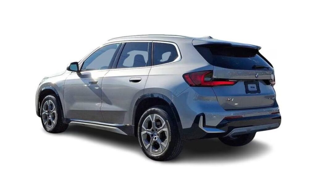 2023 BMW X1 rear view with LED taillights and sporty SUV styling