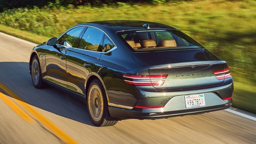 2023 Genesis Electrified G80 rear exterior view