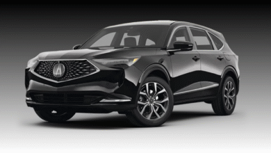 2023 Acura MDX front view featuring Jewel Eye LED headlights and bold luxury SUV styling