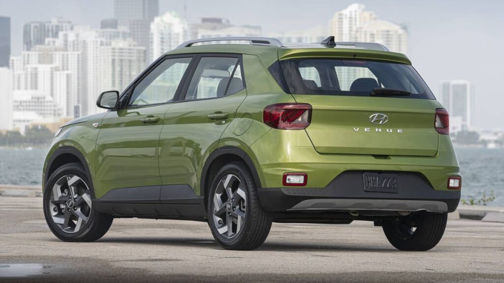 2023 Hyundai Venue rear hatch and taillights