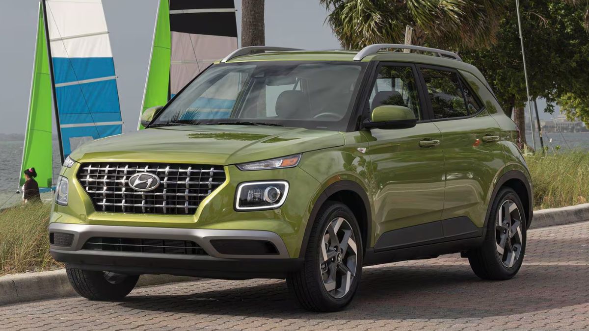 2023 Hyundai Venue front view showing grille and headlights