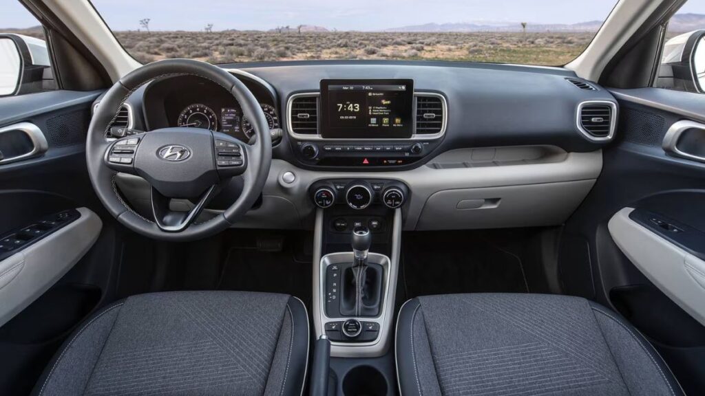 2023 Hyundai Venue dashboard and touchscreen interior