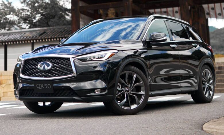 2023 Infiniti QX50 front three-quarter view