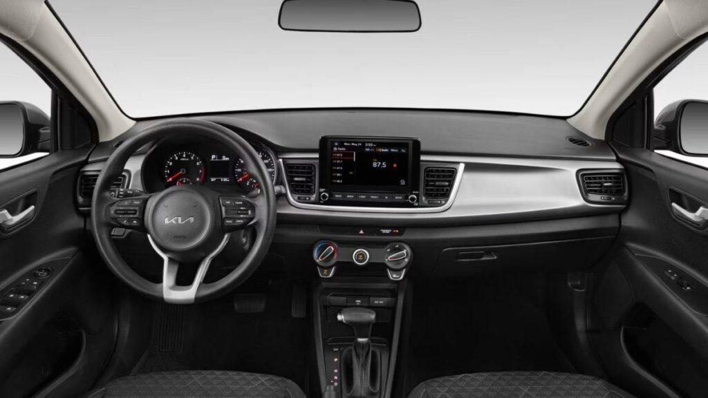 2023 Kia Rio dashboard and touchscreen interior