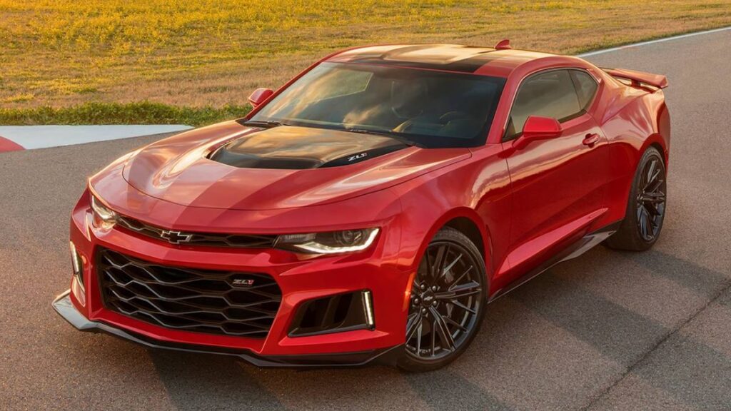 2022 Chevrolet Camaro side profile showing fastback roofline
