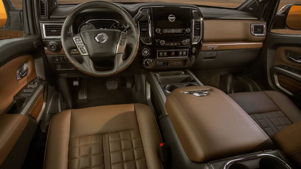 2023 Nissan Titan interior and dashboard