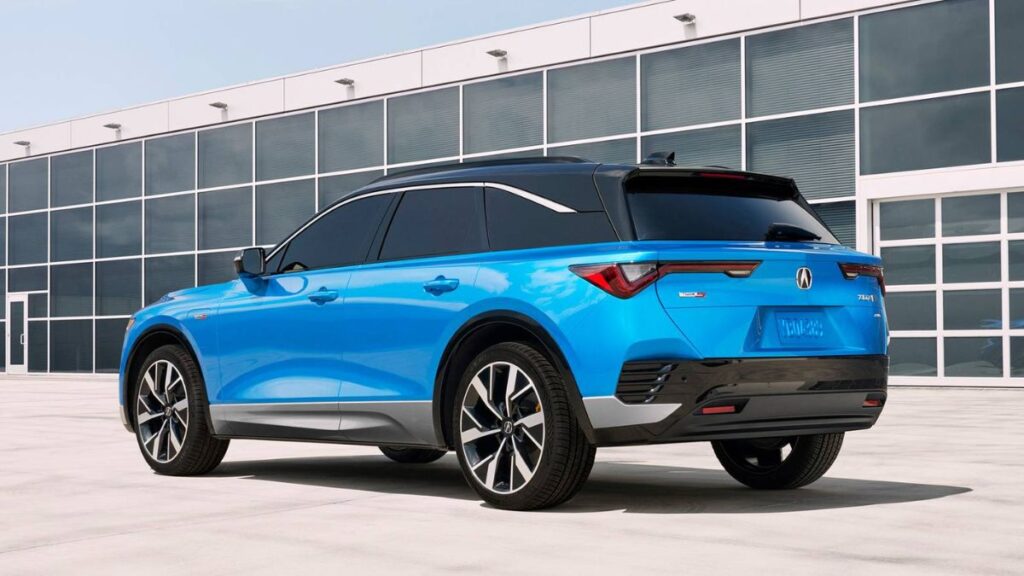 2024 Acura ZDX charging at a DC fast charging station