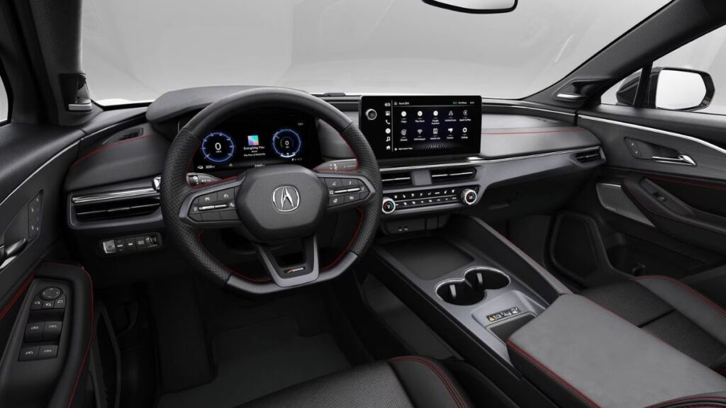 2024 Acura ZDX interior with digital displays and premium cabin materials