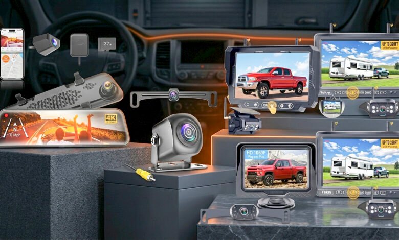 Five backup camera systems for cars trucks and RVs