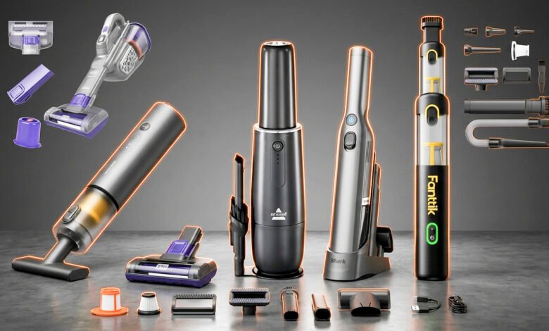 Five cordless car vacuums from BISSELL, Shark, BLACK+DECKER, HOTO, and Fanttik