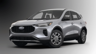 2023 Ford Escape front view showcasing the refreshed grille and LED headlights