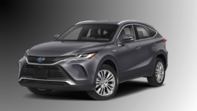 2023 Toyota Venza front view showcasing premium hybrid SUV styling and LED headlights