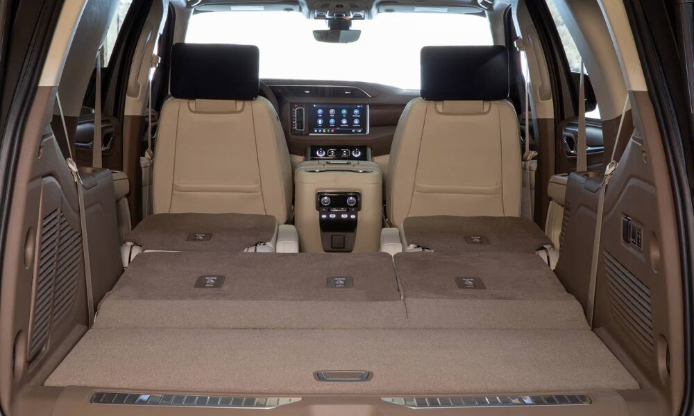 2022 GMC Yukon cargo space with seats folded