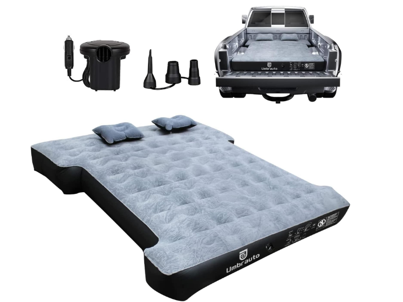 Umbrauto truck bed air mattress for full-size short pickup trucks