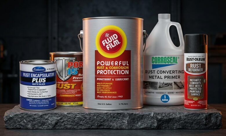 Five rust converters and inhibitors for automotive rust protection
