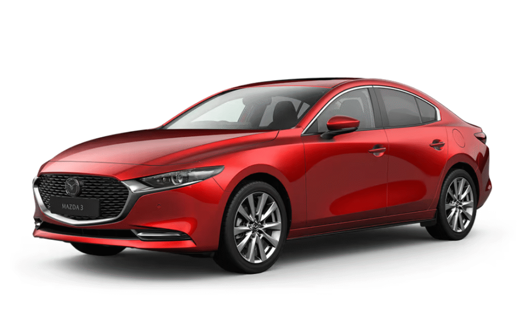 Mazda 3 2024 vs Volkswagen Jetta 2024 – two stylish compact sedans compared.