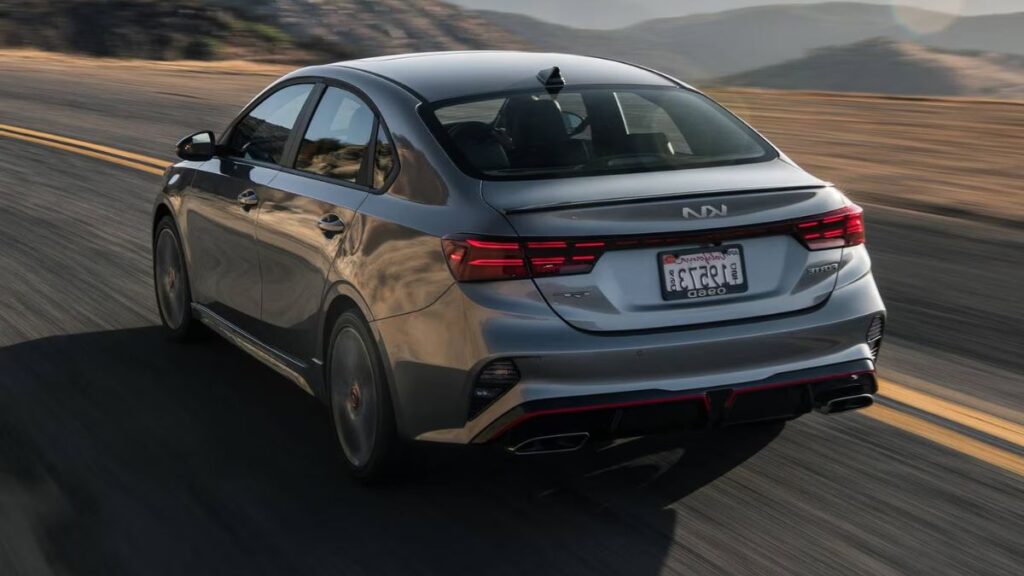 2024 Kia Forte rear design taillights compact sedan