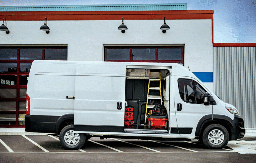 The 2024 Ram ProMaster EV – a modern all-electric commercial van.
