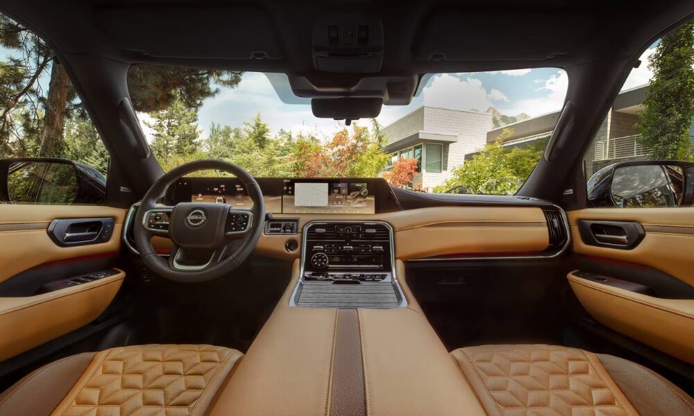 2025 Nissan Armada interior cabin dashboard and seating