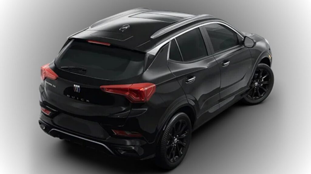 2026 Buick Encore GX rear view with taillights and liftgate design