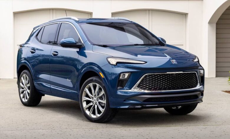 2026 Buick Encore GX front view showcasing grille and headlights