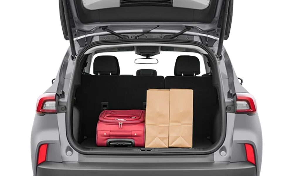 2026 Ford Escape Plug-in Hybrid cargo area trunk space with rear seats upright