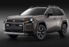 2026 Toyota RAV4 front view showing updated grille, LED headlights, and bold exterior design.