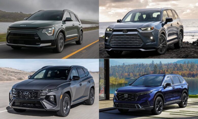 best hybrid SUVs 2025 top 10 picks