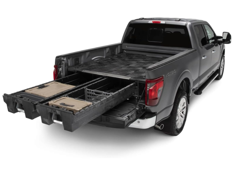 DECKED truck bed storage system for Ford F150 2015 to current with full length drawers.