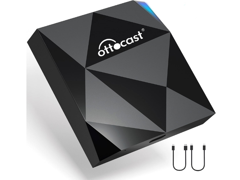 OTTOCAST U2-AIR wireless CarPlay adapter listed as one of the best car accessories 2025