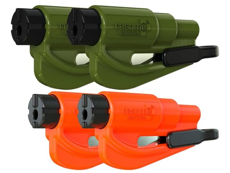 RESQME Emergency Keychain emergency seat belt cutter and window breaker tool for vehicle safety