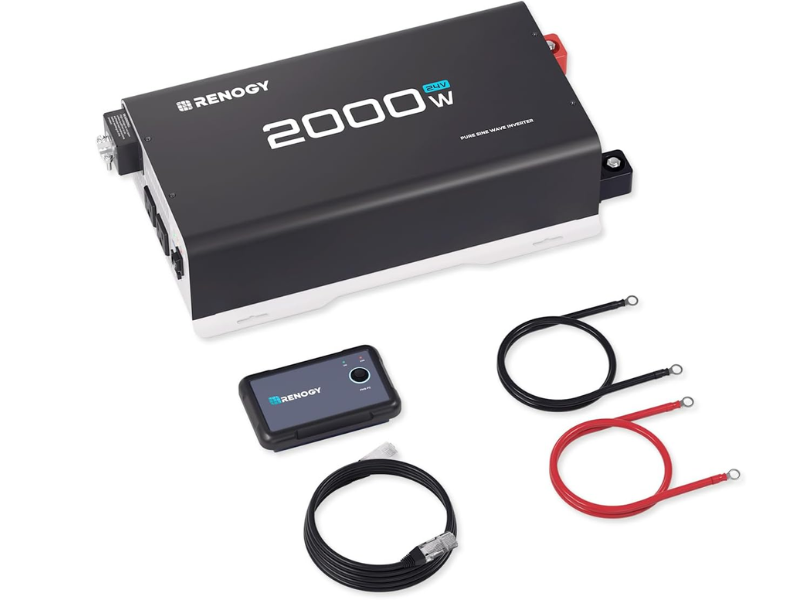 Renogy 24V 2000W pure sine wave inverter front view