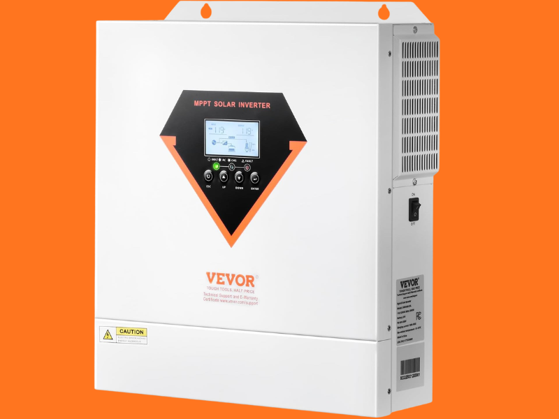 VEVOR Hybrid Solar Inverter 3000W with built-in MPPT charge controller