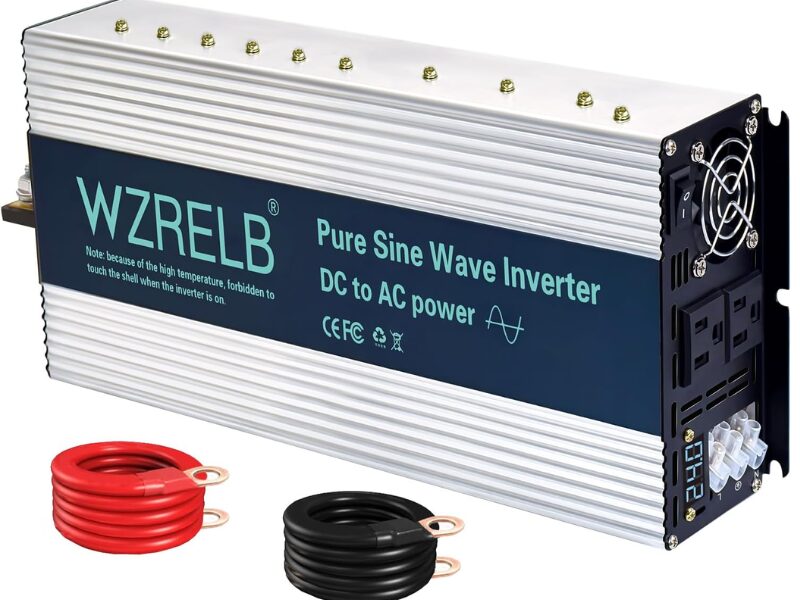 WZRELB 4000W pure sine wave inverter front view