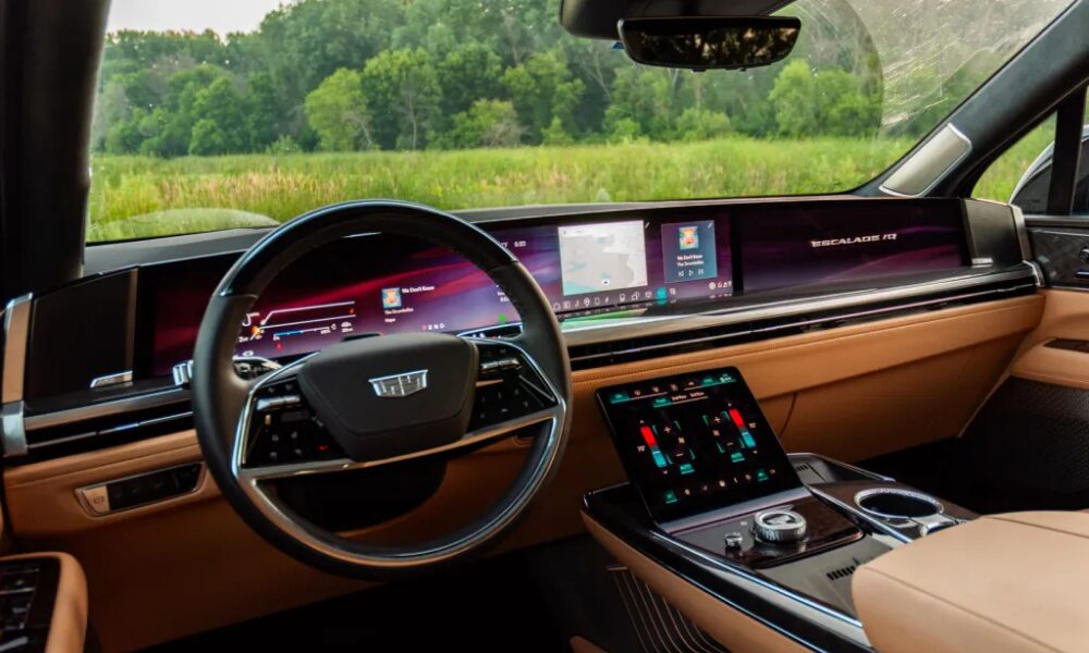 2025 Cadillac Escalade IQ interior dashboard and cabin