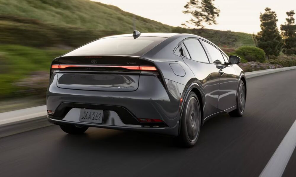 2025 Toyota Prius Plug-In Hybrid rear exterior view