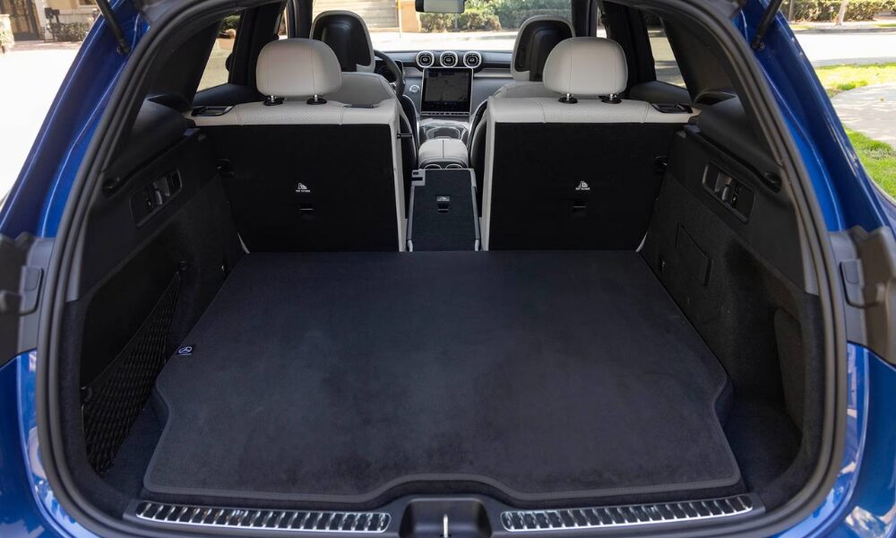 Rear design view showing a classic Mercedes look with a premium, refined stance.