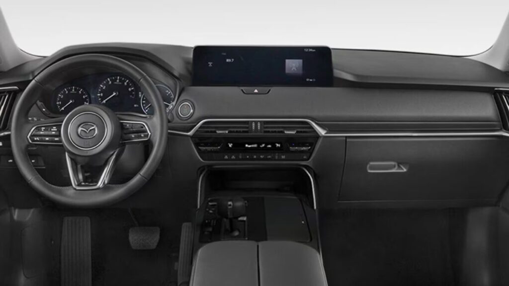 2026 Mazda CX-90 interior cabin with premium materials and modern dashboard