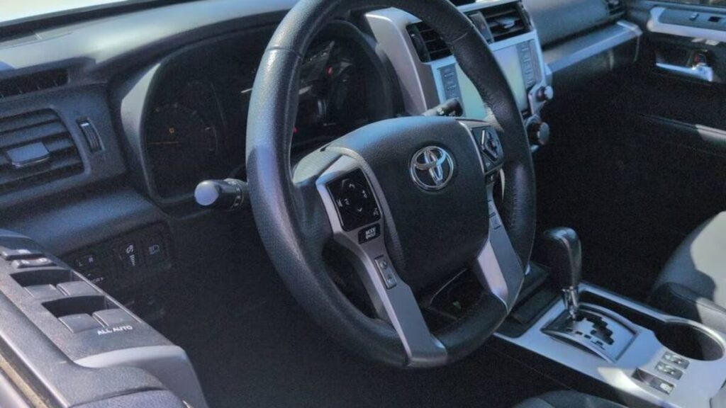 2022 Toyota 4Runner interior featuring a rugged cabin and user-friendly controls