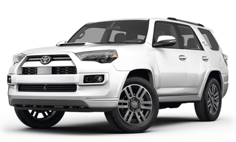 2022 Toyota 4Runner front view showcasing its rugged SUV design
