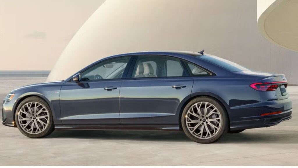 2026 Audi A8 exterior side design premium luxury sedan